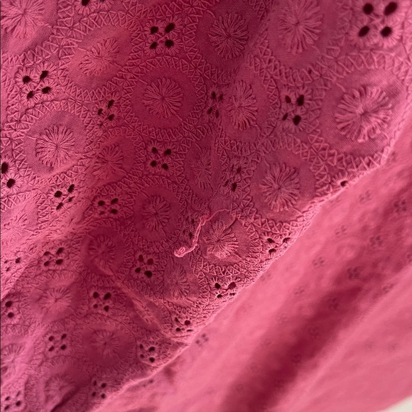 L.L. Bean Rose Eyelet Blouse - Picture 5 of 6